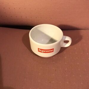 Supreme White Ceramic Espresso Mug FW14 Demi Tasse
